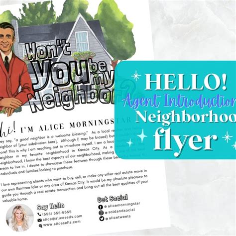 choose your neighbor flyer.